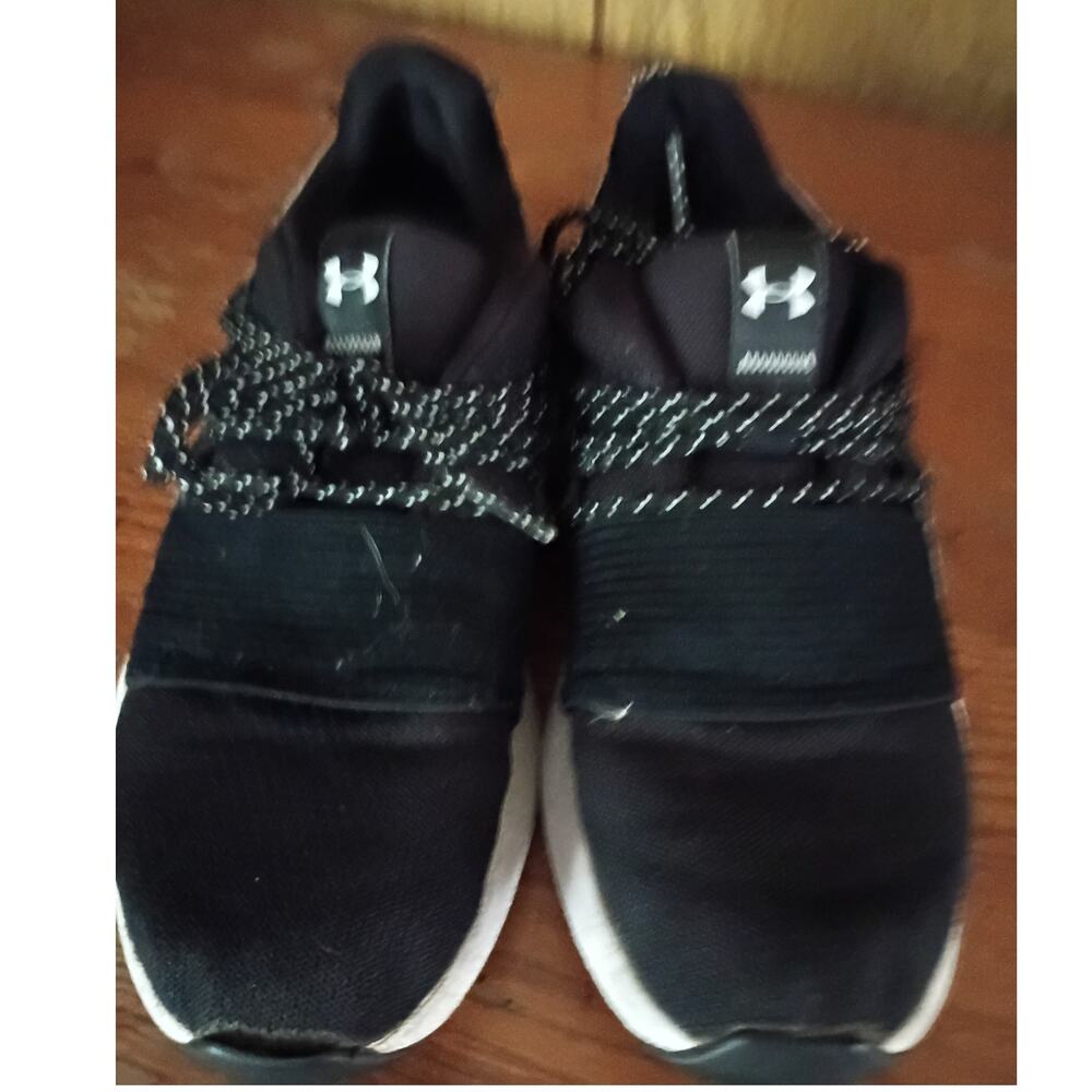 Under Armour Charged Breathe Lace Sneakers Black Training Shoes Womens 7.5